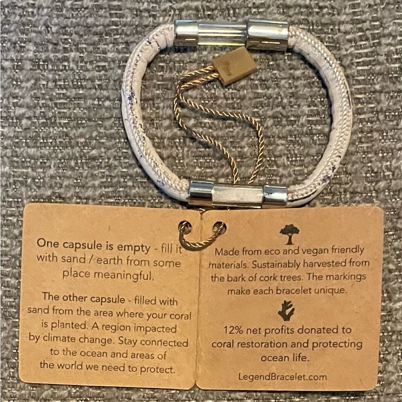 Legend Bracelet with empty capsule to fill with beach sand - Picture 1 of 10